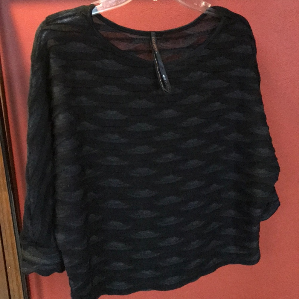 Cropped dolman sleeve sweater